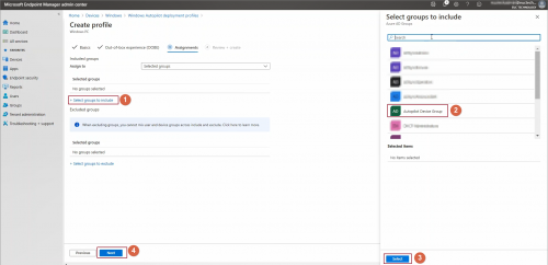 Create Deployment Profile 5