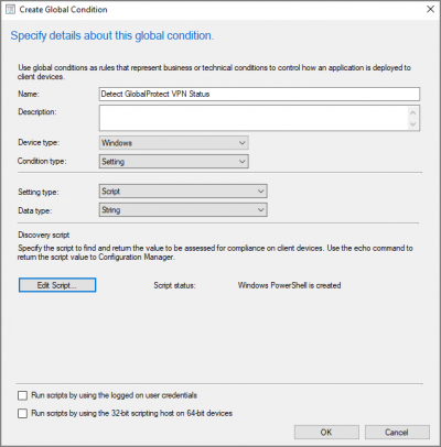 Create Global Condition 2